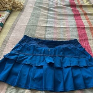 Blue Women's Lululemon tennis athletic skirt